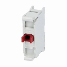 6A 230V~ AC15, Scame 590.PCNCR, Контактен блок 1 NC, червен 10A 690V~