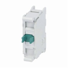6A 230V~ AC15, Scame 590.PCNOR, Контактен блок 1 NO, зелен, 10A 690V~