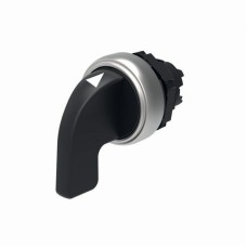 Селекторен превключвател IP66/IP67/IP69K 3 позиции, импулсен, черен, Scame 590.PSI03