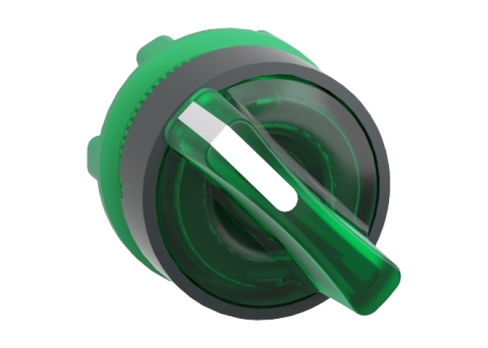 Осветена глава за вграден превключвател, зелен 2 позиции, Schneider Electric ZB5FK1233 Harmony XB5