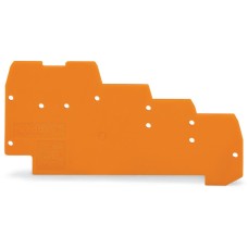 Крайна междинна пластина, 1 mm дебелина, оранжево, Wago 270-322