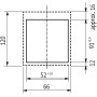Modlink MSDD рамка единична метална / черна, Murrelektronik 4000-68112-0000000
