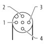 M12 female 90° A-cod. with cable / PUR 4x0.34 bk UL/CSA+drag ch. 2m, Murrelektronik 7000-12341-6340200