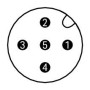 Кабел CANopen/DeviceNet, щепсел M12A, ъглов, 5-полюсен, 5 m, Wago 756-1404/060-050