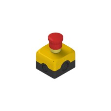 Complete unit with enclosure, emergency pushbutton and contacts, Pizzato ES AC31004