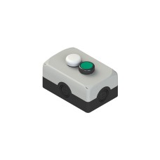 Complete unit with enclosure, 1 indicator light, 1 flush pushbutton and contacts, Pizzato ES AC32043