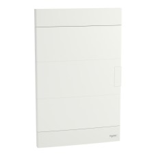 Easy9 EU enclosures Модулно табло, Easy9 EU, вграден монтаж, 3 реда 36 модула, 2 клеми земя/нула, бяла врата, Schneider Electric EZ9EUB312