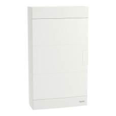Easy9 EU enclosures Модулно табло, Easy9 EU, открит монтаж, 3 реда 36 модула, 2 клеми земя/нула, бяла врата, Schneider Electric EZ9EUD312
