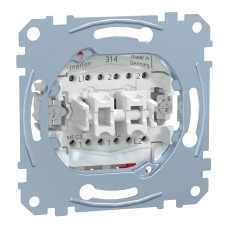 Двоен пуш бутон, девиаторен ключ, 1P, 10A PiT, вграден монтаж, Schneider Electric MEG3159-0000
