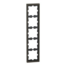 Schneider Electric MEG4050-6552 - D-Life вертикална рамка - метал, 5 модула, мока металик