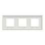 Тройна рамка Unica Deco бял, Schneider Electric NU600618