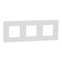 Тройна рамка Unica Deco бял, Schneider Electric NU600618