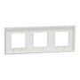 Тройна рамка Unica Deco бял, Schneider Electric NU600618