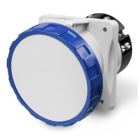 FLUSH-MOUNTING SOCKET 63A 2P+E 6h 200-250V 50Hz 60Hz 100X110MM Screw terminals, Scame 415.6363