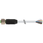 Конектор M12 Женски 0° A-cod. with cable / PUR 12x0.25 gy UL/CSA+drag ch. 1.5m, Murrelektronik 7000-19041-3010150