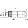 Конектор M12 Power male 0° T-cod. screw terminal / 4-pol., max. 1,5mm², 8-10mm, Murrеlektronik 7000-P7391