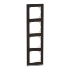Schneider Electric MEG4040-3671 - Декоративна вертикална рамка - 4 модула, M-PURE DECOR, венге