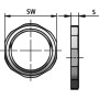 Гайка пластмасова GMK-M, M 16x1.5мм, черна, Flexa 10309000216