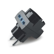 Трипътен адаптор ADAPTOR 2x10/16A+1xP40 BLACK, Scame 146.362/N