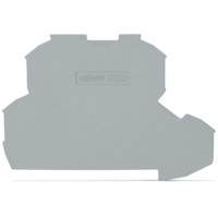 Крайна капачка 0.7 mm, сив, Wago 2000-2291
