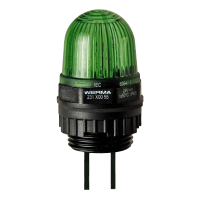 Micro LED инсталационна лампа 12VDC зелена, Werma 231.200.54