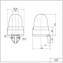 LED лампа със сирена WM, 32 тона, 10-48VAC/DC зелена, Werma 432.200.70