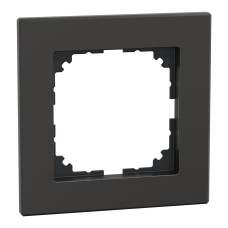 Единична метална рамка, родий, Schneider Electric 475114