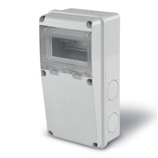 ENERBOX Разпределително табло 6 DIN без отвори за контакти IP55 285x145x107mm, Scame 633.1010