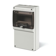Модулно табло за открит монтаж, 8 DIN модула 184x340x106mm, Scame 672.2100