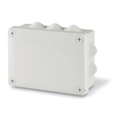 JUNCTION BOX 150x110x70mm IP55 GW 960°C GREY THERMOPLASTIC WITH CABLE SLEEVES, Scame 688.006