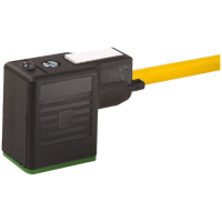 Вентилен щекер MSUD valve plug BI-11mm with cable / PVC 3x0.75 ye 1.5m, Murrelektronik 7000-11061-0160150