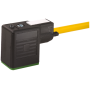 Вентилен щекер MSUD valve plug BI-11mm with cable / PVC 3x0.75 ye 1.5m, Murrelektronik 7000-11061-0160150