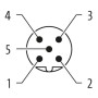 Конектор М12, 6..8mm, 5-пол., Мъжки, B-cod., Murrelektronik 7000-14001-0000000