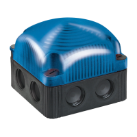 LED двойно проблясваща светлина BWM 115-230VAC синя, Werma 853.510.60