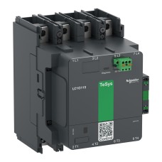 Високомощен контактор, TeSys Giga, 4 полюса (4NO), AC-1 <=440V 275A, стандартна версия, 100…250V широколентова AC/DC намотка, Schneider Electric LC1G1504KUEN TeSys G