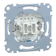 Бутон, make contact, 10 A, AC 250 V, безвинтов монтаж, Merten, Schneider Electric MEG3154-0000