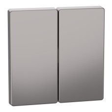 Капак за ключ 2 модула, никел металик, System Design, Schneider Electric MEG3400-6050
