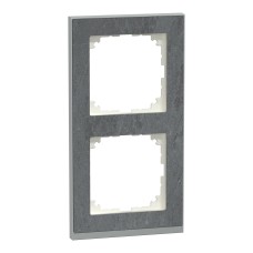 Двойна декоративна рамка M-PURE DECOR, камък, Schneider Electric MEG4020-3669
