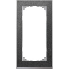 Двойна вертикална рамка, M-Pure, без централен мост, камък, Schneider Electric MEG4025-3669