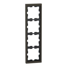 Schneider Electric MEG4040-6552 - D-Life Декоративна вертикална рамка - метал, 4 модула, мока металик