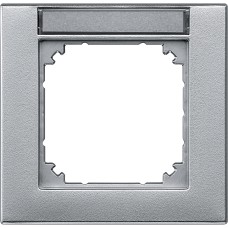 Единична рамка M-Plan, с надписна табелка, алуминий, Schneider Electric 476160