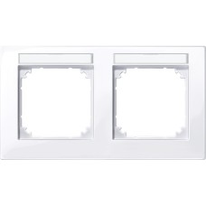 Двойна хоризонтална рамка M-Plan, активно бяло, Schneider Electric 514225