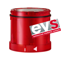 LED EVS елемент проблясваща светлина 24VDC червен, Werma 644.140.55