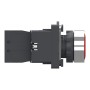 Цялостен светещ бутон, Easy Harmony XA2, пластмасова глава, 22 mm, червен, 1NO, AC/DC 24V, пружинно връщане, Schneider Electric XA2AW34B1