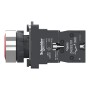Цялостен светещ бутон, Easy Harmony XA2, пластмасова глава, 22 mm, червен, 1NO, AC/DC 24V, пружинно връщане, Schneider Electric XA2AW34B1