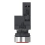 Цялостен светещ бутон, Easy Harmony XA2, пластмасова глава, 22 mm, червен, 1NO, AC/DC 24V, пружинно връщане, Schneider Electric XA2AW34B1