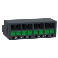 Спомагателен контактен блок,TeSys Deca,1NO+1NC,монтаж отпред,snap-in клеми, за GV2, Schneider Electric GVAE11A