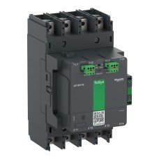Високомощен контактор, TeSys Giga, 4 полюса (4NO), AC-1 <=440V 250A, разширена версия, 200…500V широколентова AC/DC намотка, Schneider Electric LC1G1154LSEA TeSys G