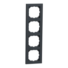 Schneider Electric MEG4040-3614 - Декоративна вертикална рамка - 4 модула, M-PURE, антрацит