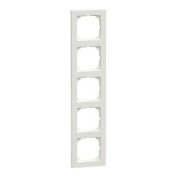 Schneider Electric MEG4050-3619 - Декоративна вертикална рамка - 5 модула M-Pure, полярно бяло